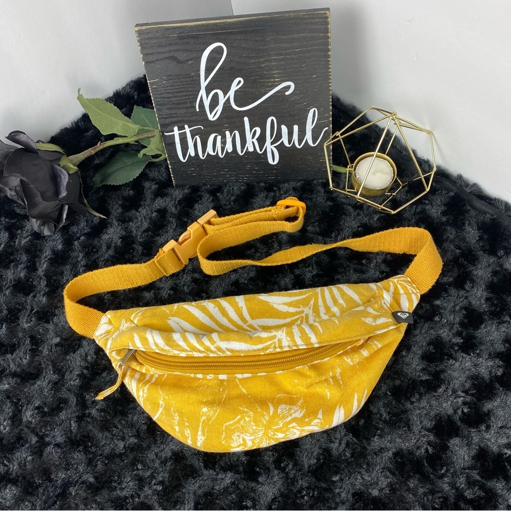 Roxy Vibrant Yellow Floral Waist Bag
